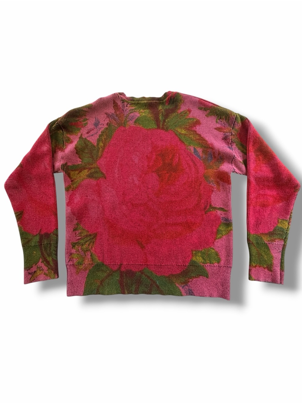 Desigual Knit Flower Ribbed Sweater Size Large - Picture 5 of 9